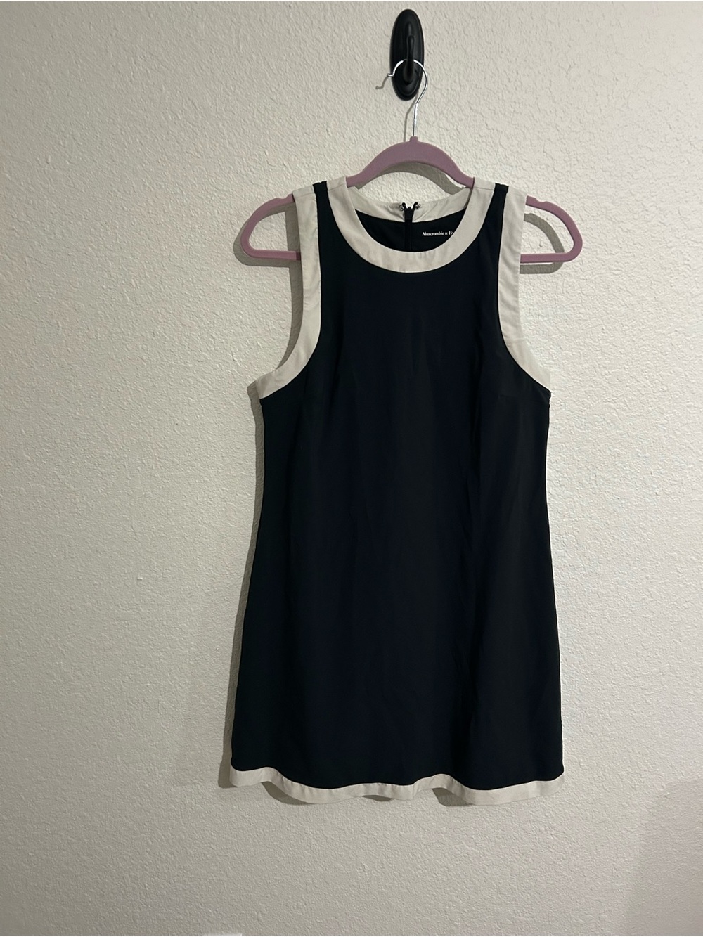 Abercrombie & Fitch Navy  Dress with Cream Trim